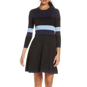 Eliza J Ribbed Knitted Fit Flare Sweater Dress XL